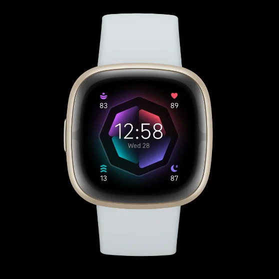 FITBIT Sense 2 Smart Watch - Blue Mist & Soft Gold thumbnail